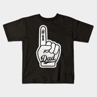 Number One Dad baseball style Kids T-Shirt